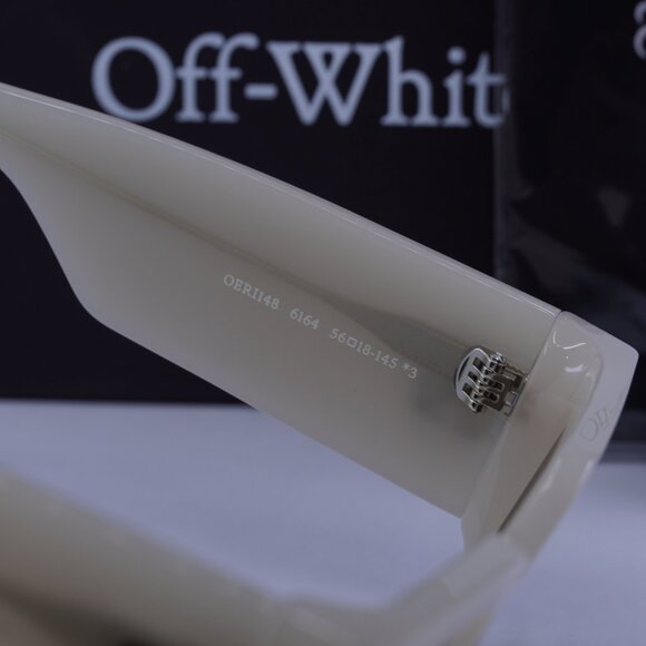 NEW OFF-WHITE SUNGLASSES BEIGE WOMEN EYEWEAR OFF-WHITE OERI148 DOVER 6164 New Off-White OERI148 DOVER 6164 Beige/Brown 56-18-145  main image 4